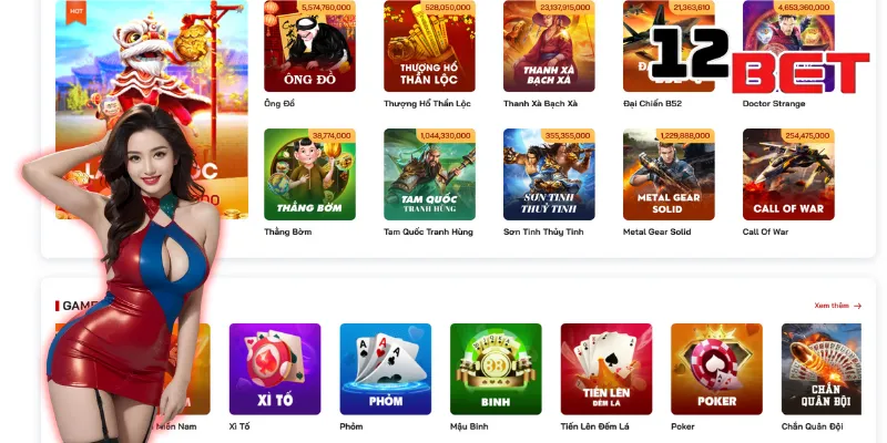 AE Sexy – Sòng Bạc Đẳng Cấp Với Dealer Gợi Cảm Tại 12Bet 4 Nhiều thể loại game có mặt ở AE Sexy
